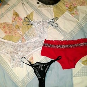4 size small, 2 panties, 2 g strings